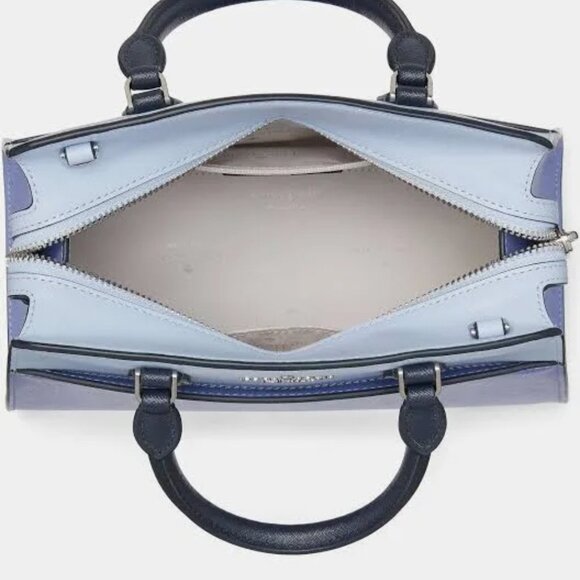 ♠️ NWOT Kate Spade Madison Small Satchel Purple/Lavender color block MSRP 429 ♠️ - Picture 3 of 9